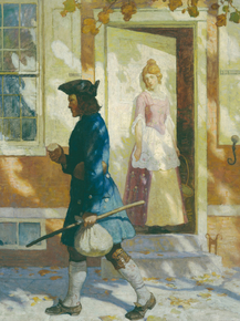 Newell Convers Wyeth - Franklin Arrival in Philadelphia | Ньюэлл Конверс Уайет
