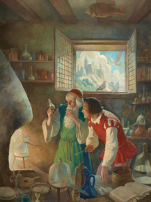 Newell Convers Wyeth - The Alchemist | Ньюэлл Конверс Уайет