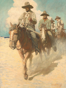 Newell Convers Wyeth - The Little Posse Started Out on its Journey | Ньюэлл Конверс Уайет