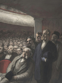 Honore Victorin Daumier - A Theater Audience | Оноре Домье Honore Victorin Daumier - A Theater Audience | Оноре Домье