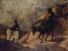 Honore Victorin Daumier - Don Quixote and Sancho Panza | Оноре Домье