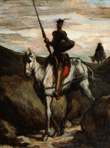 Honore Victorin Daumier - Don Quixote in the Mountains | Оноре Домье