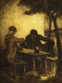 Honore Victorin Daumier - The Drinkers | Оноре Домье Honore Victorin Daumier - The Drinkers | Оноре Домье