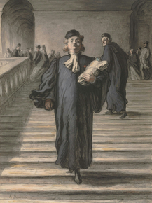 Honore Victorin Daumier - The Grand Staircase | Оноре Домье