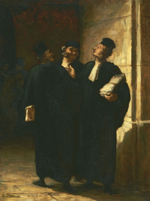 Honore Victorin Daumier - Three Lawyers | Оноре Домье