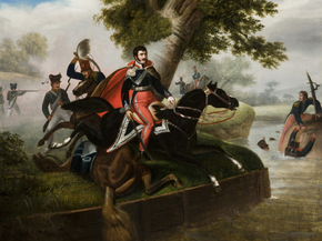 Horace Vernet - Death of Prince Jozef Poniatowski | Орас Верне