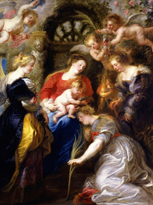 Peter Paul Rubens - Crowning of Saint Catherine | Питер Пауль Рубенс