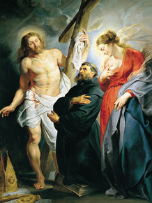 Peter Paul Rubens - San Agustin entre Cristo | Питер Пауль Рубенс