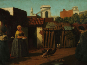 Prilidiano Pueyrredon - Patio porteno en 1850 | Прилидиано Пуэйрредон