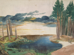 Albrecht Durer - Landscape with a Woodland Pool | Альбрехт Дюрер Albrecht Durer - Landscape with a Woodland Pool | Альбрехт Дюрер