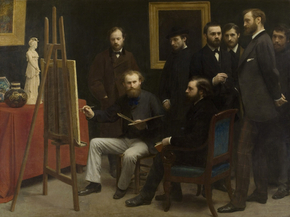 Henri Fantin-Latour - A Studio at Les Batignolles | Анри Фантен-Латур Henri Fantin-Latour - A Studio at Les Batignolles | Анри Фантен-Латур