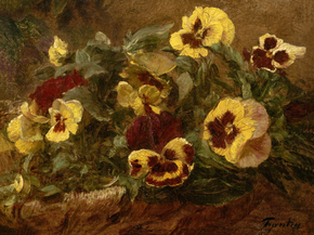 Henri Fantin-Latour - Pansies | Анри Фантен-Латур