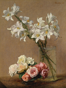 Henri Fantin-Latour - Roses and Lilies | Анри Фантен-Латур Henri Fantin-Latour - Roses and Lilies | Анри Фантен-Латур