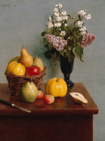 Henri Fantin-Latour - Still Life with Flowers and Fruit | Анри Фантен-Латур