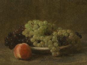 Henri Fantin-Latour - Still Life with Grapes and a Peach | Анри Фантен-Латур