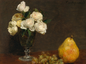 Henri Fantin-Latour - Still Life with Roses and Fruit | Анри Фантен-Латур