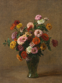 Henri Fantin-Latour - Zinnias | Анри Фантен-Латур