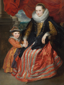 Anthony van Dyck - Susanna Fourment and Her Daughter | Антонис ван Дейк