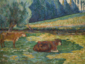 Armand Guillaumin - Breton Landscape. Vaches en Repos | Арман Гийомен Armand Guillaumin - Breton Landscape. Vaches en Repos | Арман Гийомен