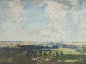 Arthur Streeton - Amiens, the key of the west | Артур Стритон