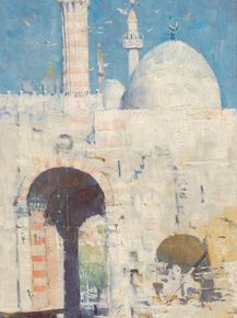 Arthur Streeton - Cairo street or Mosque, Sultan Hassan | Артур Стритон