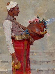 Arthur Streeton - Eqyptian drink vendor | Артур Стритон