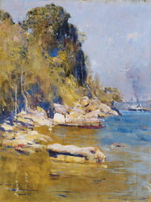 Arthur Streeton - From my camp. Sirius Cove | Артур Стритон Arthur Streeton - From my camp. Sirius Cove | Артур Стритон