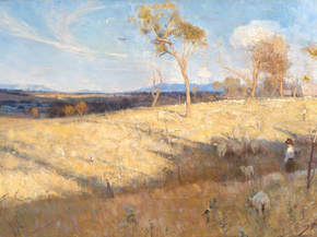 Arthur Streeton - Golden summer, Eaglemont | Артур Стритон Arthur Streeton - Golden summer, Eaglemont | Артур Стритон