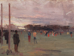 Arthur Streeton - The national game | Артур Стритон