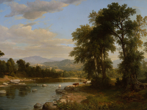 Asher Durand - A River Landscape | Ашер Браун Дюран