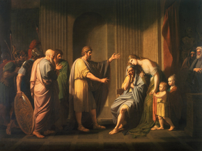 Benjamin West - Cleombrotus Ordered into Banishment by Leonidas II | Бенджамин Уэст