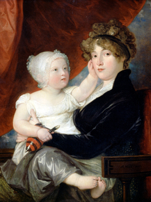 Benjamin West - Mrs Benjamin West II with her son Benjamin West III | Бенджамин Уэст