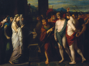 Benjamin West - Pylades and Orestes Brought as Victims | Бенджамин Уэст