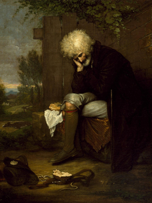 Benjamin West - The Pilgrim Mourning His Dead Ass | Бенджамин Уэст