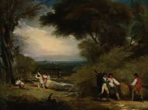 Benjamin West - Woodcutters in Windsor Park | Бенджамин Уэст