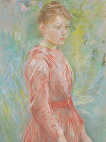 Berthe Morisot - Girl in Rose Dress | Берта Моризо