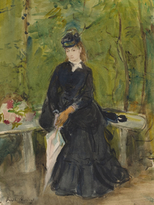 Berthe Morisot - The Artist's Sister Edma Seated in a Park | Берта Моризо