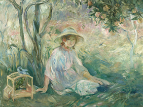 Berthe Morisot - Under the Orange Tree. Sous l'oranger | Берта Моризо