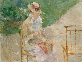 Berthe Morisot - Young Woman Knitting | Берта Моризо