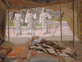 James Tissot - Abraham and the Three Angels | Джеймс Тиссо