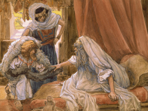 James Tissot - Jacob Deceives Isaac | Джеймс Тиссо