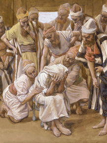 James Tissot - Jacob Mourns His Son Joseph | Джеймс Тиссо