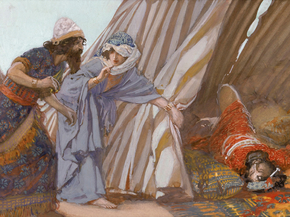 James Tissot - Jael Shows to Barak, Sisera Lying Dead | Джеймс Тиссо