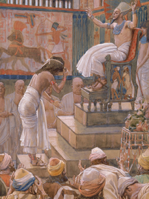 James Tissot - Joseph and His Brethren Welcomed by Pharaoh | Джеймс Тиссо