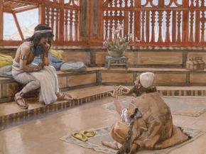 James Tissot - Joseph Converses With Judah, His Brother | Джеймс Тиссо