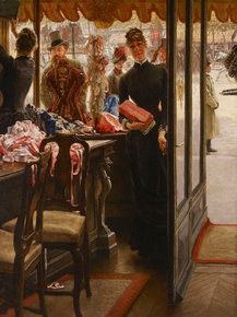 James Tissot - La demoiselle de magasin | Джеймс Тиссо James Tissot - La demoiselle de magasin | Джеймс Тиссо