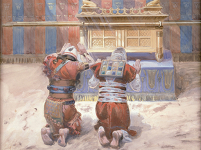 James Tissot - Moses and Joshua in the Tabernacle | Джеймс Тиссо