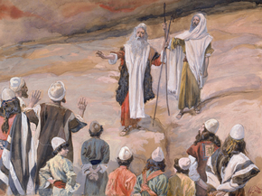 James Tissot - Moses Forbids the People to Follow Him | Джеймс Тиссо