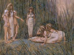 James Tissot - Pharaoh's Daughter Receives the Mother of Moses | Джеймс Тиссо