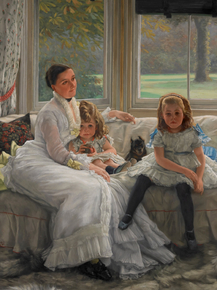 James Tissot - Portrait of Mrs Catherine Smith Gill and Two of her Children | Джеймс Тиссо James Tissot - Portrait of Mrs Catherine Smith Gill and Two of her Children | Джеймс Тиссо